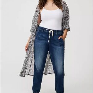Torrid Dark Blue Drawstring  Jeans